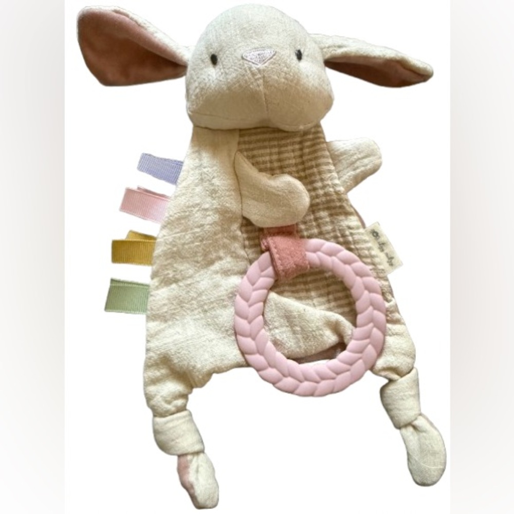 Itzy Ritzy Bunny Crinkle Sensory Toy with Teething Ring
